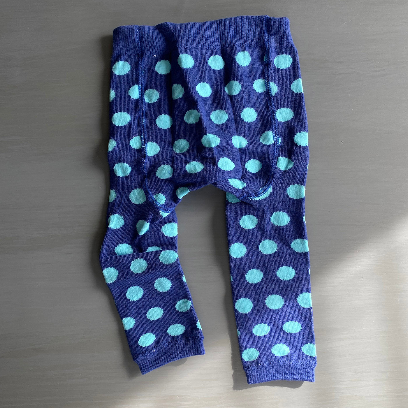 Baby Girl Leggings | Blue Polka Dot Baby Tights | Meinmind
