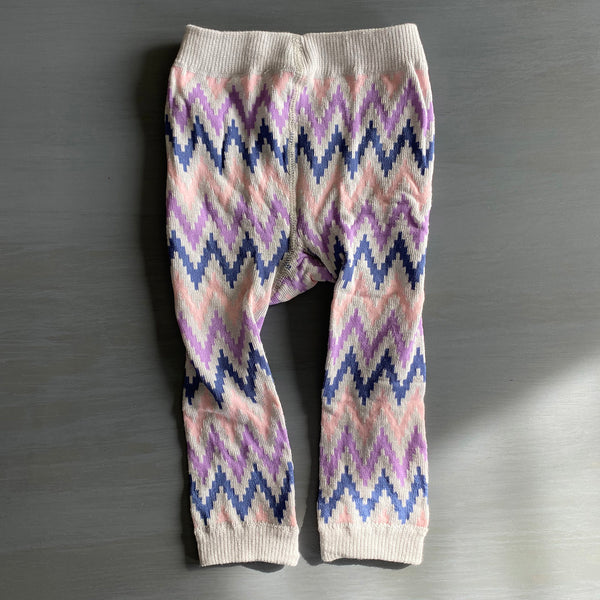 Footless Tights - DigitalZig - Gray/Lt.Pink