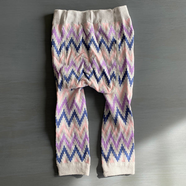 Footless Tights - DigitalZig - Gray/Lt.Pink