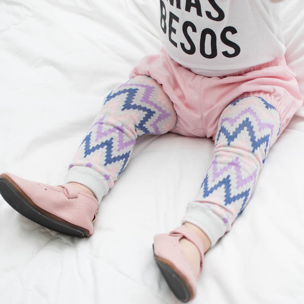 Footless Tights - DigitalZig - Gray/Lt.Pink