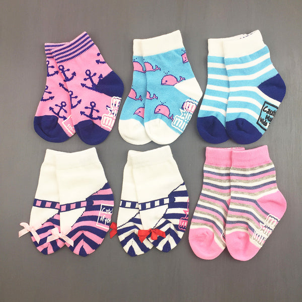 Socks Set - Girls Nautical